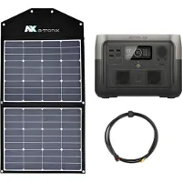 EcoFlow River 2 0% MwSt §12 III UstG Max 512Wh Portable Powerstation mit 90W Sol...