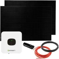 Growatt Balkonkraftwerk MIC 800 0,8kW mit 820W Solarpanel und Wifi-Stick