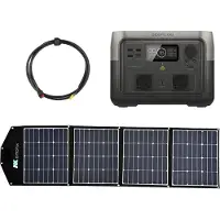 EcoFlow River 2 0% MwSt §12 III UstG Max 512Wh Portable Powerstation mit 180W So...