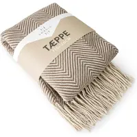 Nordisk - Nordis Blanket - Brown and Beige - 170x120 cm