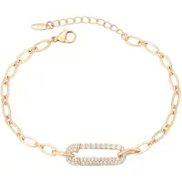 Faina Women Chain Link Bracelet in Rose Gold | Gr.: onesize