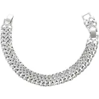 Faina Women Curb Chain Bracelet in Silver | Gr.: onesize