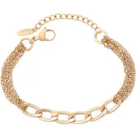 Faina Women Multi Chain Bracelet in Rose Gold | Gr.: onesize