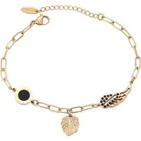 NAEMI Women Bracelet in Gold Black | Gr.: onesize