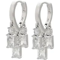 Faina Women Dangle Earrings in Silver White | Gr.: onesize