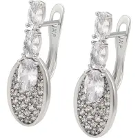 Faina Women Drop Earrings in Silver | Gr.: onesize