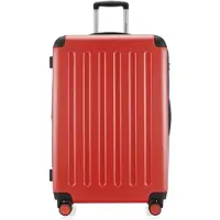 Hauptstadtkoffer - Spree Großer Koffer erweiterbar XL Trolley Aufgabegepäck, Check-In Luggage Hardcase, Reisetrolley 4 Rollen, TSA, 75cm, 119 L,Korall