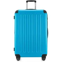 Hauptstadtkoffer - Spree Großer Koffer erweiterbar XL Trolley Aufgabegepäck, Check-In Luggage Hardcase, Reisetrolley 4 Rollen, TSA, 75cm, 119 L,Hellblau