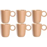 Leonardo Tasse Roma Apricot 400 ml (Set von 6)