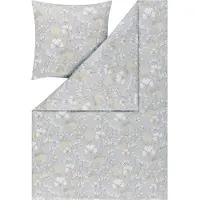 Estella Mako Interlock Jersey Bettwäsche Mona silber 135x200 cm + 80x80 cm
