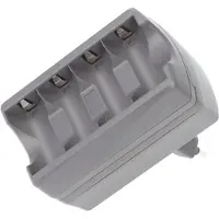 AccuCell CR123 Ladegerät für 4x CR123A, CR123R ohne Akkus, vierfach Ladegerät CR123 (nicht geeignet für Überwachungskamera)