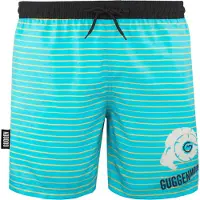 Guggen Mountain Herren Badehose mit Muster Streifen Gelb
