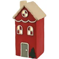 Kaemingk LED-Haus L 19,5 B 15,5 H 36,5 cm-4 L rot (rood)