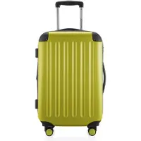 Hauptstadtkoffer - Spree - Handgepäck mit Erweiterung, Koffer auf Rollen, Trolley Flugzeug Hartschalenkoffer Hand Luggage TSA, 55 cm, Cabin Bag max 42 Liter,Farn