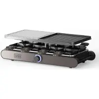 Black & Decker BXFC1400E, 8 Person(en), Schwarz, Rechteckig, 210 x 210 mm, Drehregler, 1400 W