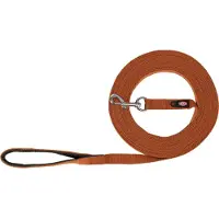 Trixie Hondenriem Sleeplijn Katoen Roest Bruin - 10 Mtr X 2 Cm