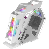 Mars Gaming MC61W, Tower, PC, Weiß, micro ATX, Mini-ITX, Gehärtetes Glas, 18,5 cm