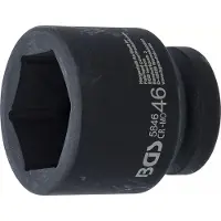 Bgs Kraft-Steckschlüssel-Einsatz Sechskant Antrieb Innenvierkant 25 mm (1") SW 46 mm