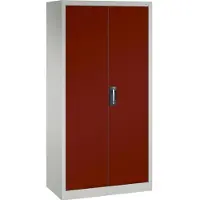 C+P CP Stahlschrank C 2000 Acurado 9460-000 lichtgrau, rubinrot 120,0 x 40,0 x 195,0 cm, aufgebaut