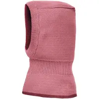 Maximo Wendemütze reine Merinowolle, reversible, doppelt gestrickt, Ausgenähtes Halsteil