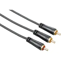 Hama 00122290, 2 x RCA, Männlich, RCA, Männlich, 7,5 m, Schwarz