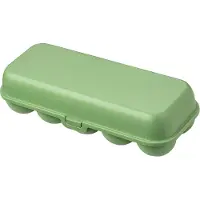 Koziol Eierbox Eggs to go nature leaf green