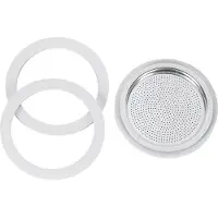 Bialetti 3 Dichtungen + 1 Filter 9 Tassen Karton