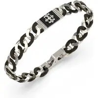 GUESS Rebel Moon Silver Bracelet JUMB05063JWSTBKS