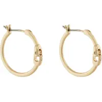 Coach Ohrringe Signature Hoop Earrings 37408160GLD710 Goldfarben
