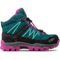 CMP Rigel Mid Waterproof Leder Kinder Trekking Schuhe mit Clima Protect grün EU 33