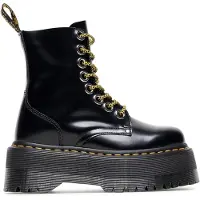 Dr. Martens Dr Martens Jadon Max Frauen 8 Ösen Schnürung Leder Plattform Stiefelette Schwarz – undefined / Schwarz