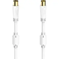 Hama Antennen-Kabel, Koax-Stecker - Koax-Kupplung, vergoldet, 3,0 m, 100 dB