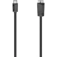 Hama 00200655, 0,75 m, USB C, Micro-USB A, USB 3.2 Gen 1 (3.1 Gen 1), 5 Gbit/s, Schwarz