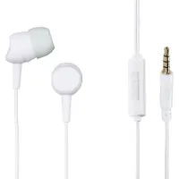 Hama Kopfhörer "Kooky", In-Ear, Mikrofon, Kabelknickschutz, Weiß