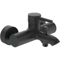 Ideal standard Badearmatur Ceraline Aufputz, Ausladung 119-126mm BC199XG Schwarz (Silk Black)