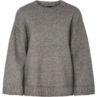 Pieces Pcorly Oversized Pullover | Grau | M