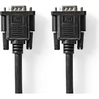 Nedis VGA-Kabel | VGA Stecker | VGA Buchse | Vernickelt | Maximale Auflösung: 1280x800 | 2.00 m | Ru