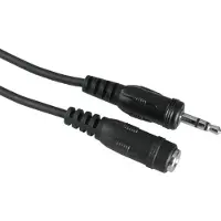 Hama Audio-Kabel, 3,5-mm-Klinken-Stecker/Kupplung, Stereo, 5 m
