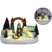 Hi Beleuchtete Weihnachtsstadt ca. 26 x 18 x 16 cm