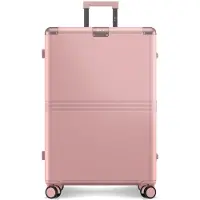 Onyx Hybrid Pro Check-in Koffer Large 100 Liter - Recyceltes Polycarbonat und reißverschlussloses Design - Reisekoffer mit TSA-Schloss und Spinnerrollen - Candy Pink