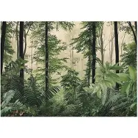 WALLARENA FOTOTAPETE Wald Bäume Natur Vlies Tapete Wohnzimmer 400x280