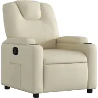 vidaXL Relaxsessel Creme Kunstleder