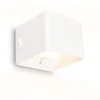 Briloner Wandlampe Barro, weiß / opal, für Flurbereich, Metall, Modern, LED Wandleuchte, Wandlampe Innen