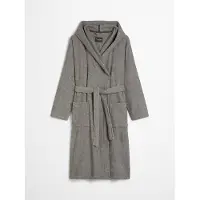 Marc O'Polo Bademantel Timeless Melange Herren Grey-XXL