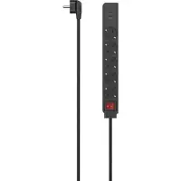 Hama 00223184, 1,4 m, Drinnen, Abgewinkelt, Schwarz, 5 AC-Ausgänge, 17 W