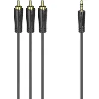 Hama 00205154, 3.5mm, Männlich, 3 x RCA, Männlich, 1,5 m, Schwarz