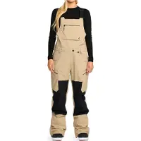 Volcom - Wasserfeste und atmungsaktive Schnee-Latzhose aus GORE-TEX ePE- Damen / Frau - Ash Stretch Gore-Tex Bib Overall W Oatmeal für Damen - Größe S