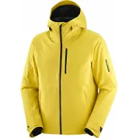 Salomon - Isolierende Skijacke aus PrimaLoft - Highland Jacket M Cress Green für Herren - Größe S - Gelb