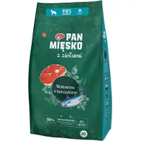 PAN MIĘSKO mit Kräutern Trockenfutter mit Rind und Thunfisch für adulte kleine Hunde S 20 kg
