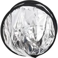 Linkstar 2-in-1-Reflektor R-90120GS gold/silber 90x120 cm